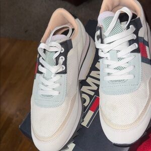 Women’s White Multi-Accent Casual Sneakers